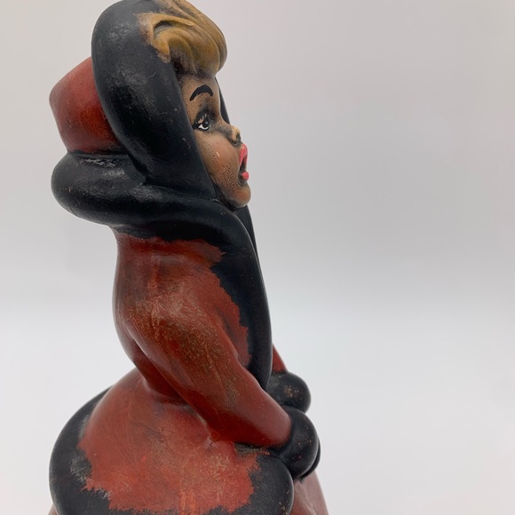 Vintage MCM Atlantic Mold Christmas Caroler 1950’s -60’s (Signed) Handpainted - Picture 10 of 16